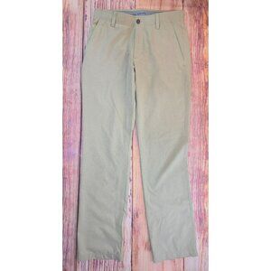 Under Armour Men's Khaki Stretch Golf Pants Size 32x32 Polyester Blend